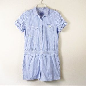 Vineyard Vines Blue Striped Romper